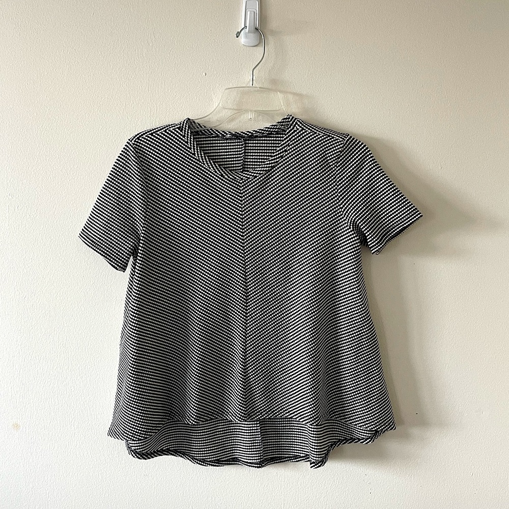 Zara Black & White Top